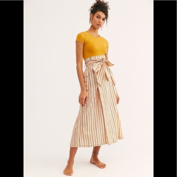 XSOLDX Free People One Natalia Striped Skirt - Picture 2 of 12